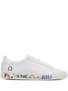 D.a.t.e. Graffiti Sneakers - White