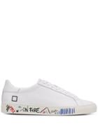 D.a.t.e. Graffiti Sneakers - White