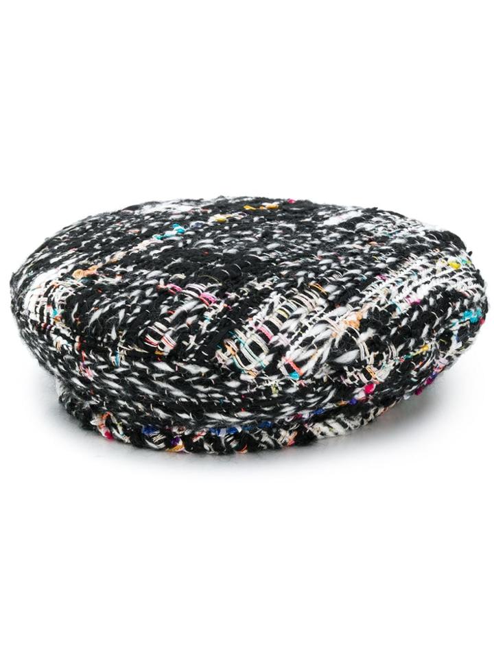 Eugenia Kim Cher Tweed Beret - Black