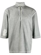 A-cold-wall* Zip-up Polo Shirt - Grey