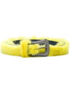 Missoni Fur-trim Buckle Belt - Yellow & Orange