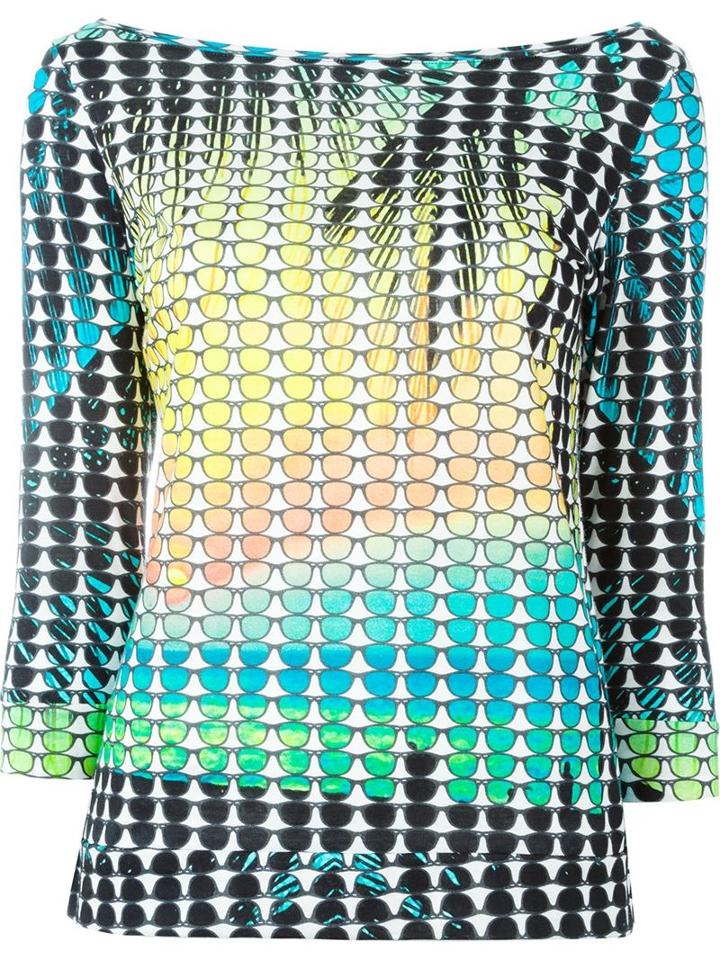 Ultràchic Sunglasses Print Top