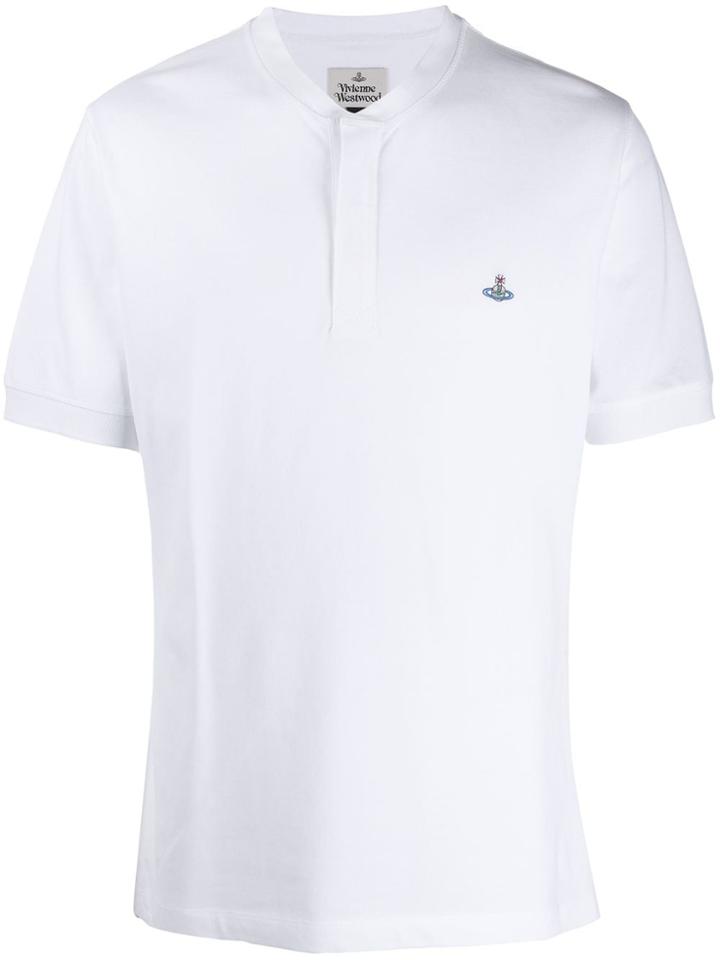 Vivienne Westwood Chest Logo Polo Shirt - White