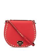 Valentino Valentino Garavani Rockstud Embellishment Shoulder Bag - Red