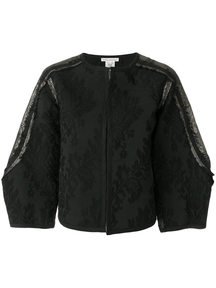 Stefano Mortari Floral Embroidered Jacket - Black