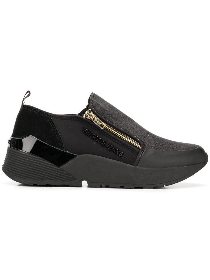 Versace Jeans Zipped Sneakers - Black