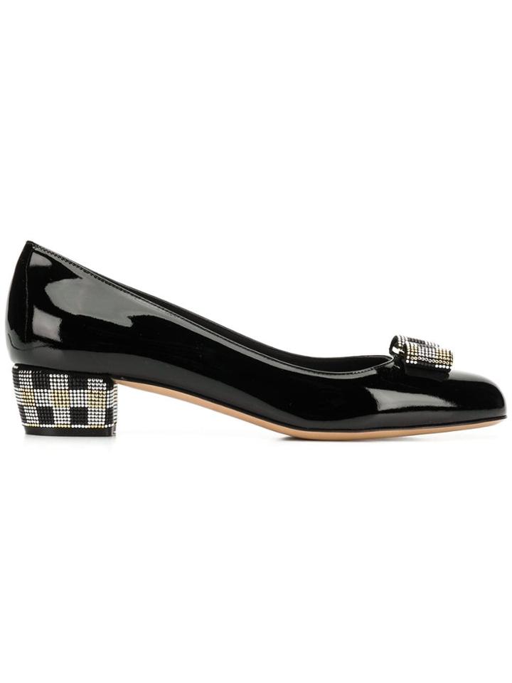 Salvatore Ferragamo Vara Mosaic Pumps - Black