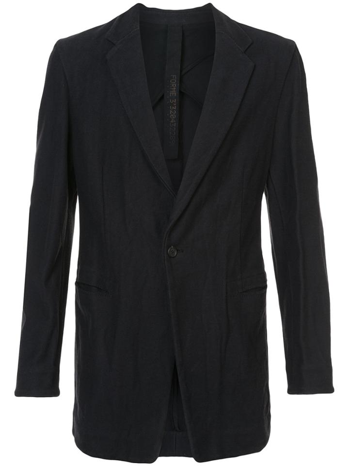 Forme D'expression Elongated Longsleeved Jacket - Black