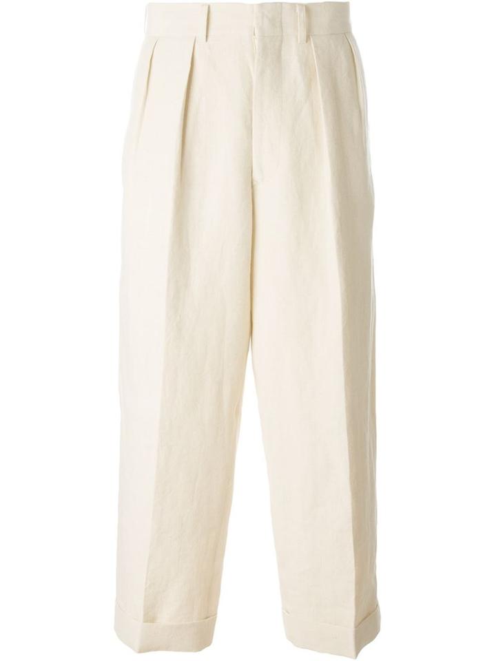 Junya Watanabe Comme Des Garçons Man Straight Leg Trousers, Men's, Size: M, Hemp/cupro