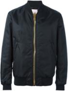 Palm Angels Gold-tone Zippers Bomber Jacket