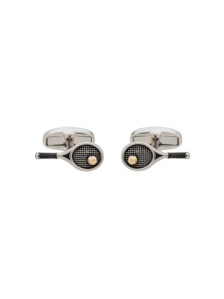 Paul Smith Tennis Racket Cufflinks - Silver