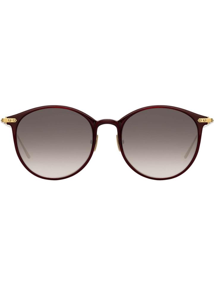 Linda Farrow Oversized Frame Sunglasses - Red