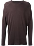 Haider Ackermann Flared Sweatshirt, Men's, Size: Large, Brown, Silk