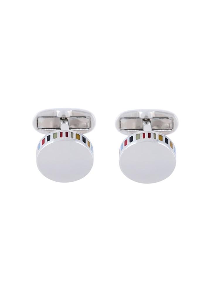 Paul Smith Circle Stripe Edge Cufflinks