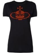 Vivienne Westwood Embroidered Orb T-shirt, Women's, Size: Medium, Black, Cotton