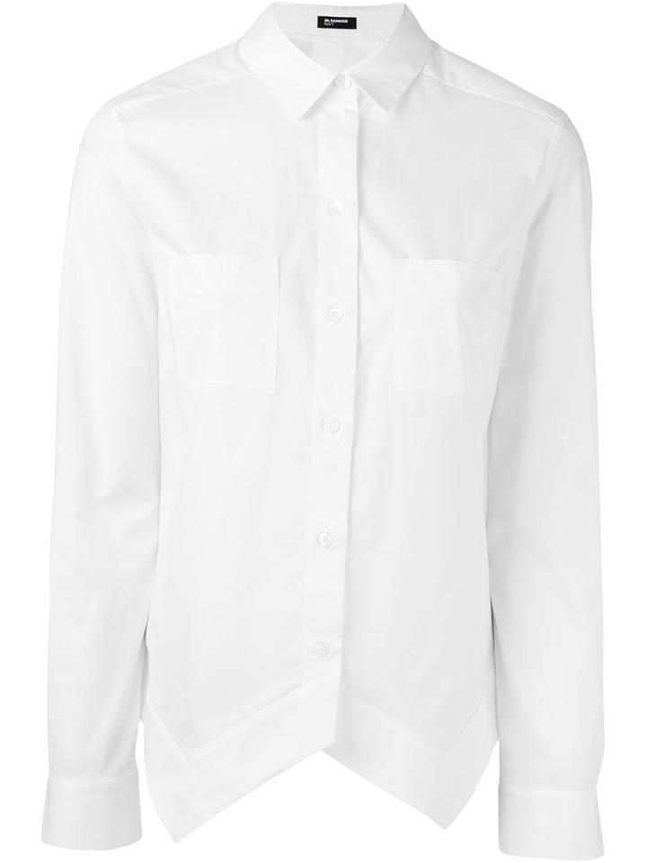 Jil Sander Navy V Hem Shirt