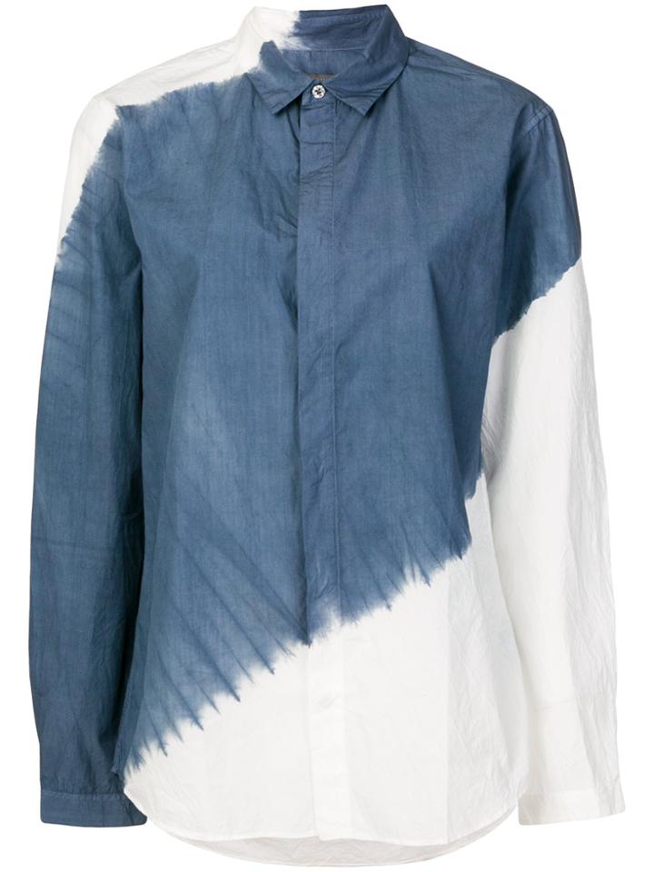 Suzusan Colour Blocked Shirt - Grey