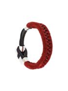 Dsquared2 Braided Bracelet, Men's, Size: Small, Red