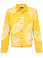 424 Fairfax Paisley Print Jacket - Yellow & Orange