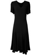 Reinaldo Lourenço Flared Midi Dress - Black