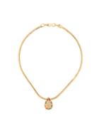 D'orlan Vintage 1980s Vintage D'orlan Tear Drop Pendant - Metallic