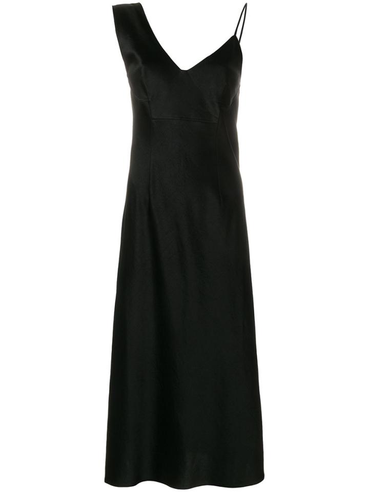 T By Alexander Wang Slip Midi Dress - Black
