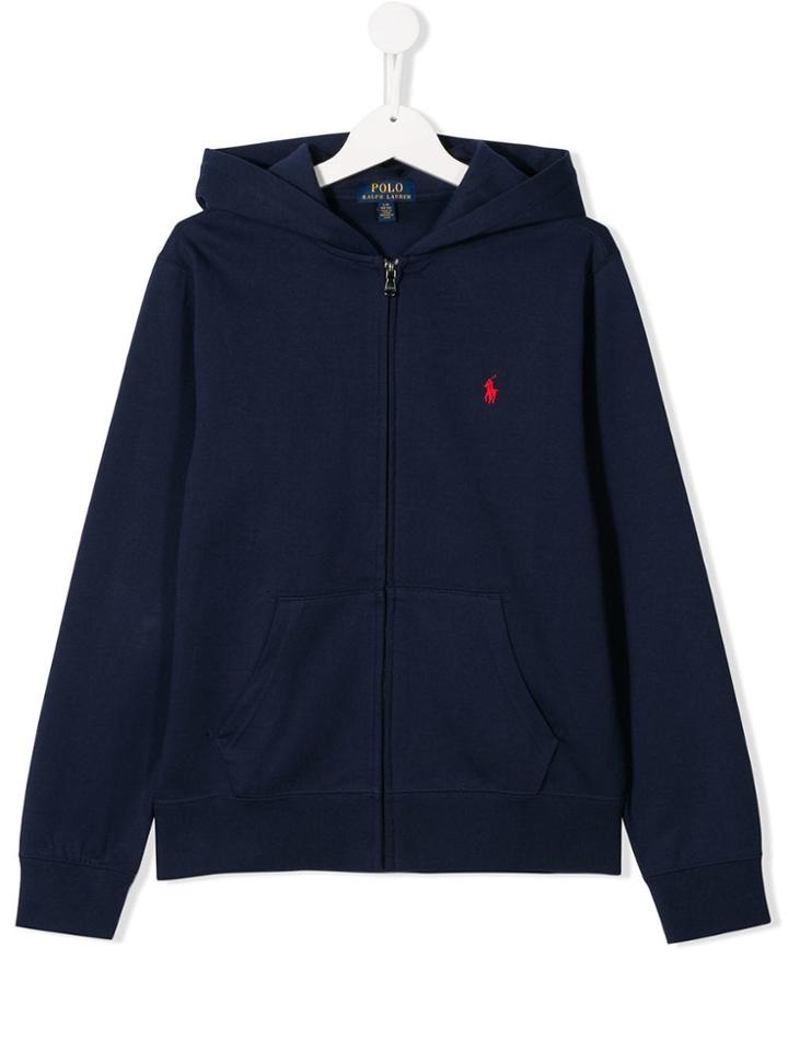 Ralph Lauren Kids Teen Zipped Hoodie - Blue