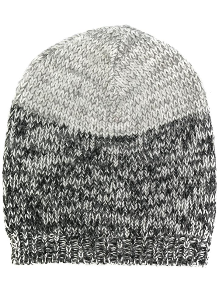 Etro Knitted Beanie Hat - Grey