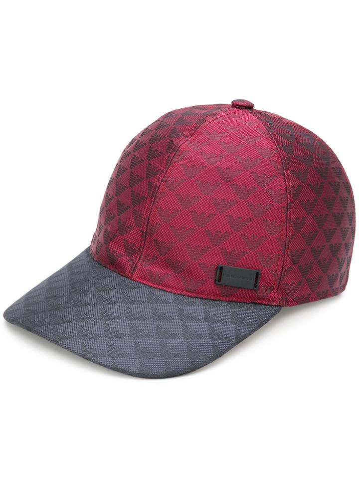 Emporio Armani Logo Baseball Cap - Red