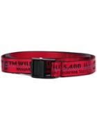 Off-white Mini Industrial Belt - Red