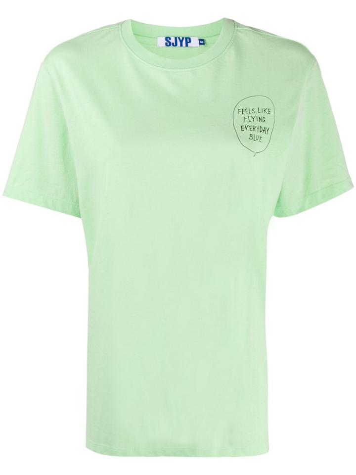 Sjyp Summer Dino Printed T-shirt - Green