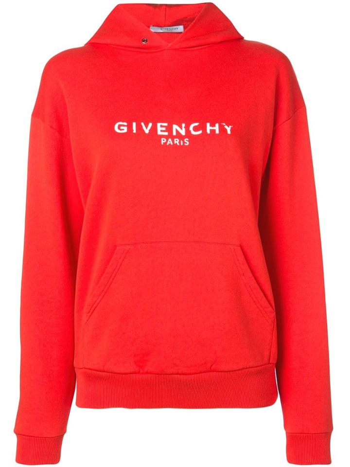Givenchy Classic Logo Hoodie - Red