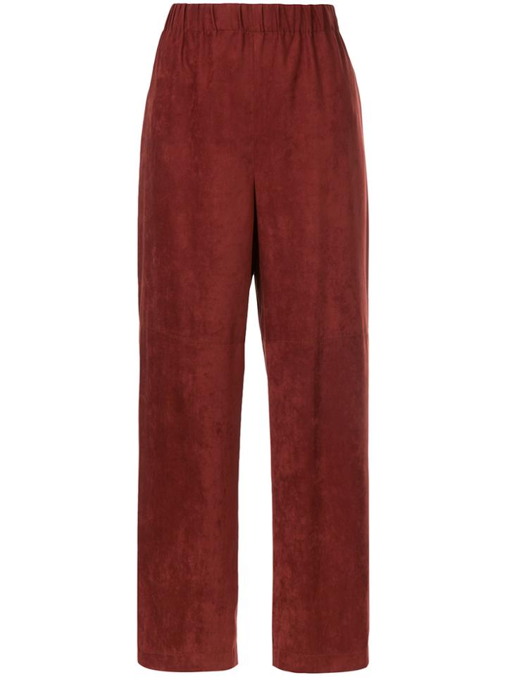 En Route Cropped Trousers - Red