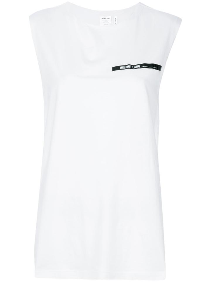Helmut Lang Logo Tank Top - White
