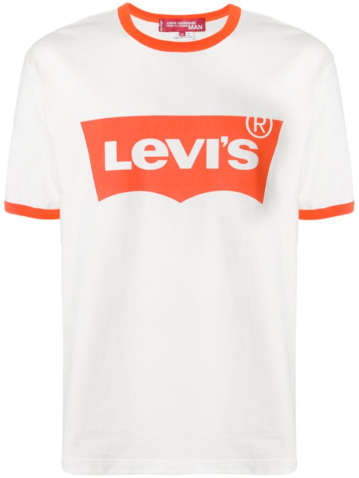 Junya Watanabe Man Levi's Logo T-shirt - White