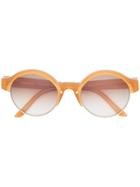 Osklen Osklen X Tarsila Round Sunglasses - Yellow & Orange