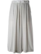 Twin-set Pleated Cropped Trousers, Women's, Size: Medium, Grey, Silk/viscose
