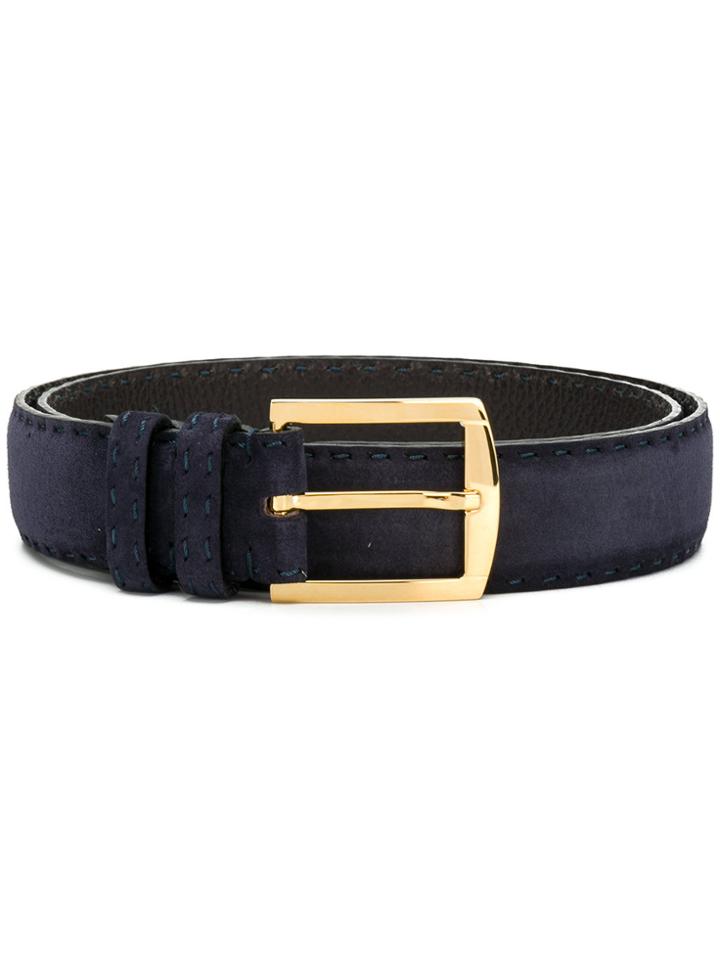 Kiton Classic Belt - Blue
