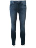 Mother Cropped Skinny Jeans, Women's, Size: 28, Blue, Cotton/polyester/spandex/elastane