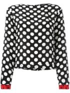 Diesel Polka Dot Blouse, Women's, Size: Large, Black, Viscose