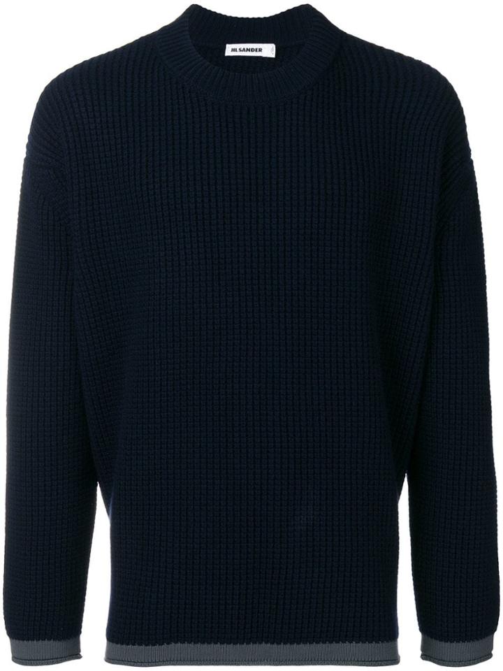 Jil Sander Knitted Sweater - Blue