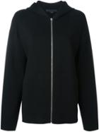 Alexander Wang Zipped Hoodie, Women's, Size: Medium, Black, Silk/nylon/spandex/elastane/merino