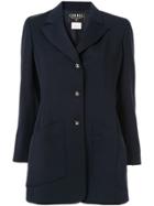 Chanel Pre-owned Tailored Long Sleeve Jacket - Blue