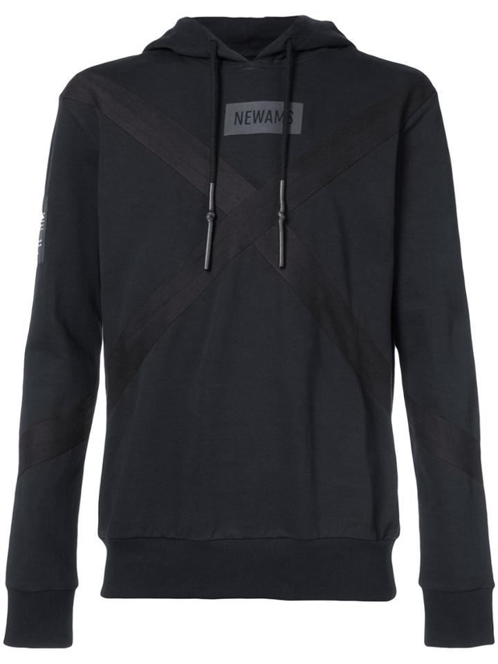 Newams Patch Hoodie - Black