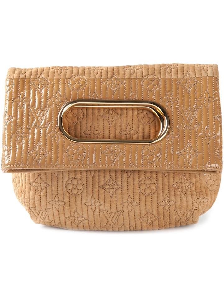 Louis Vuitton Vintage Fold Over Clutch - Nude & Neutrals