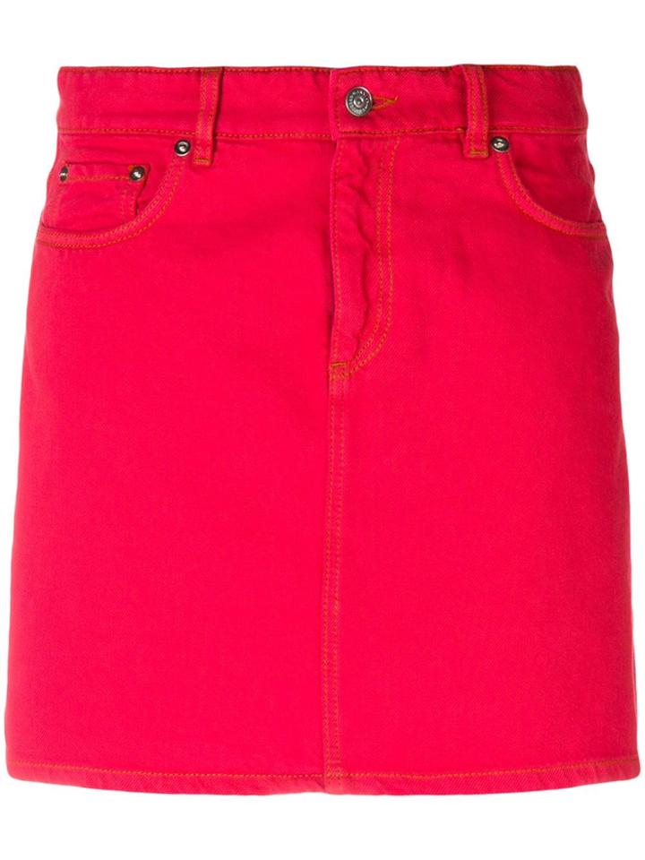 Ganni Ganni - Woman - Denim - Red