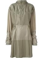 3.1 Phillip Lim Hooded Anorak, Women's, Size: Xs/s, Green, Silk/nylon/polyamide/viscose