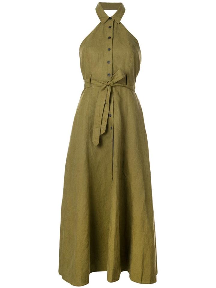 Mara Hoffman Belted Midi Dress - Green