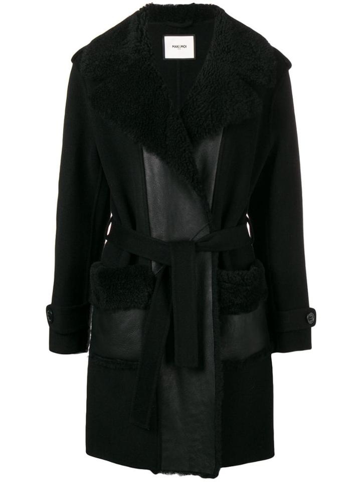 Max & Moi Shearling And Double Face - Black