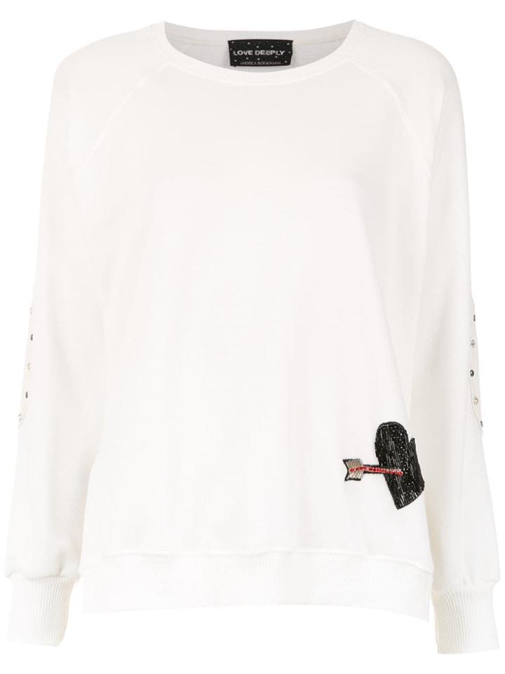 Andrea Bogosian Appliqué Sweatshirt - White